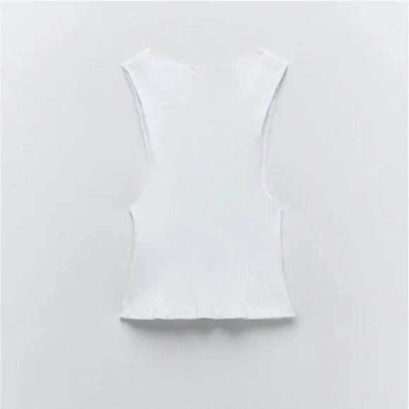 Zara Ribbed Top L - Picture 8 of 8